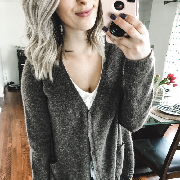 Nordstrom 100% Cashmere Philosophy Cardigan Small - Picture 5 of 8